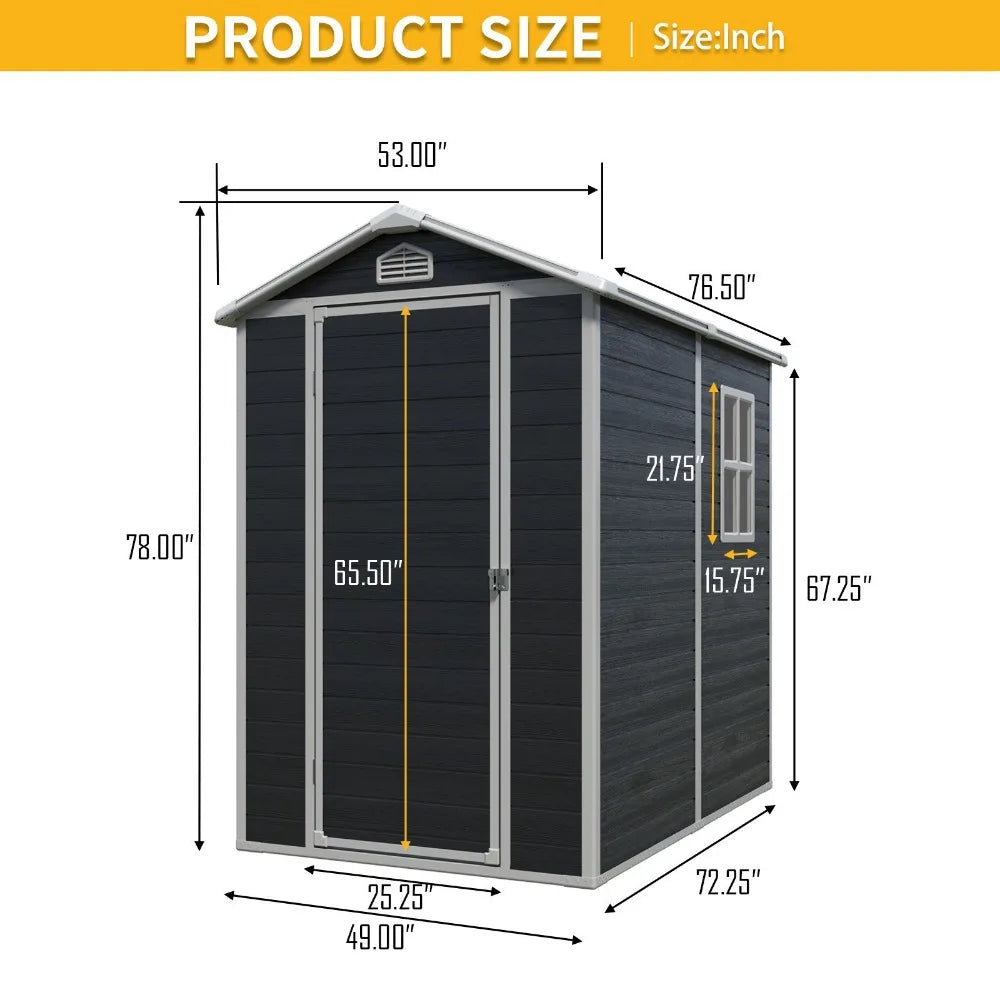 Resin Outdoor Storage Shed