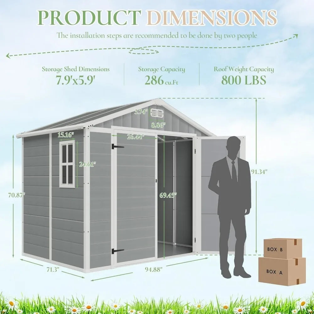 Outdoor Tool Storage Shed