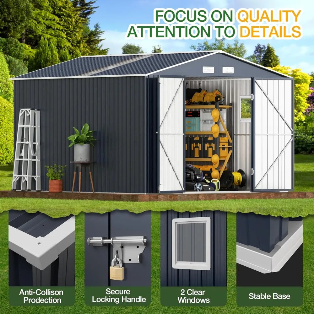 10x12 FT Storage Shed