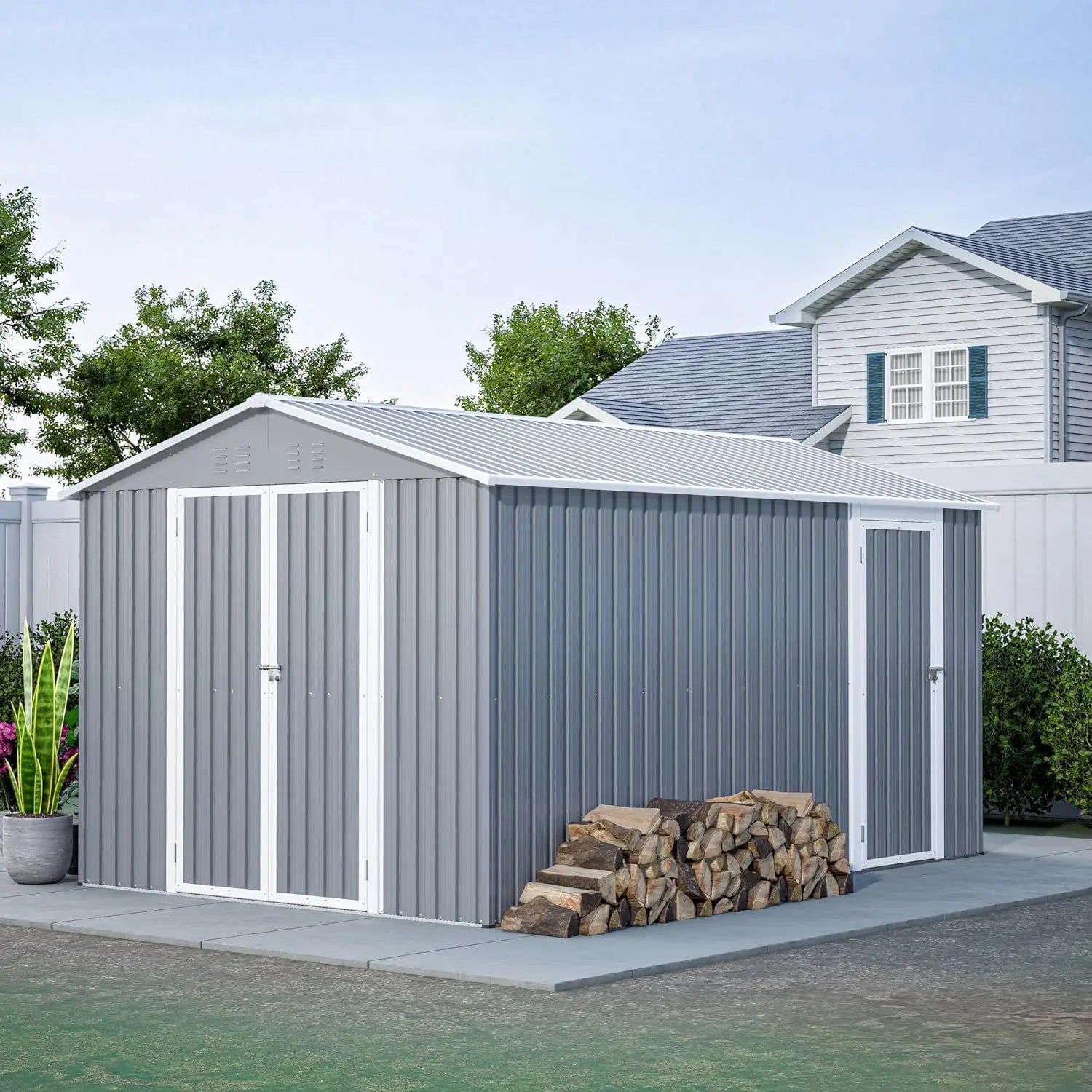 8x12 FT Metal Shed
