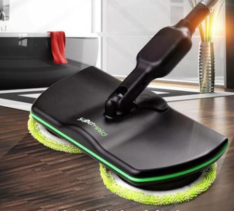 Rechargeable Wireless Rotating Electric Floor Wiper Cordless Sweeping Handheld Wieless - Azobay