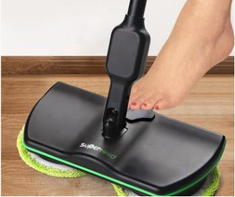 Rechargeable Wireless Rotating Electric Floor Wiper Cordless Sweeping Handheld Wieless - Azobay