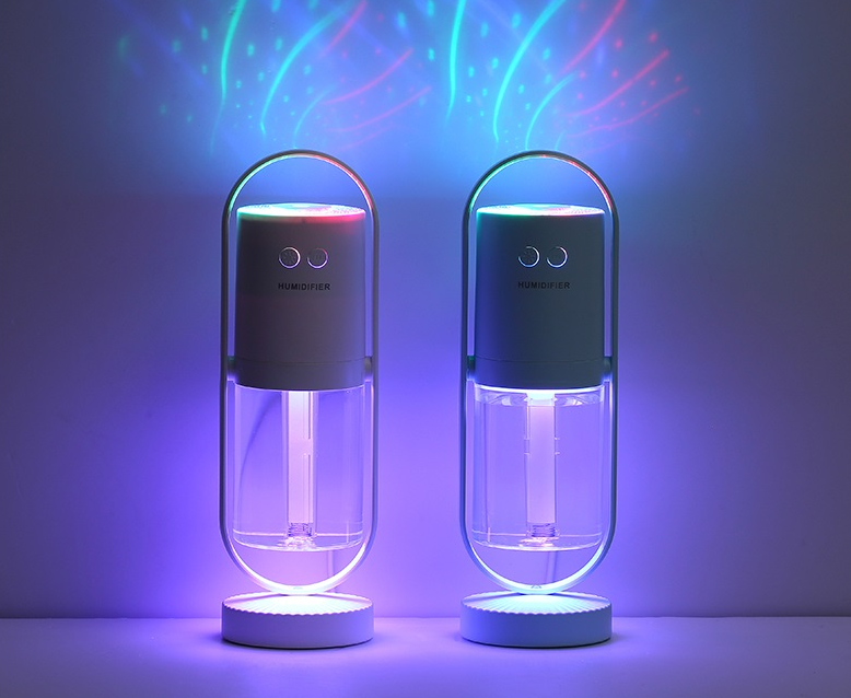 Air Humidifier With Projection Night Lights - Azobay