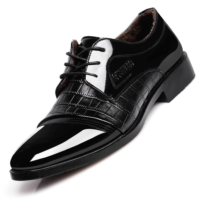 autumn men's  business dress shoes leather - Azobay