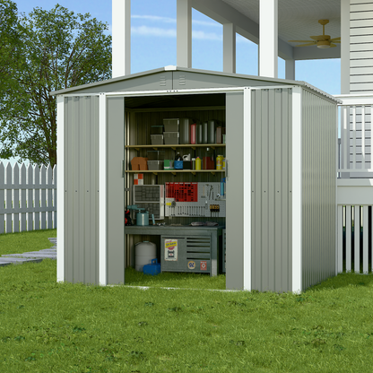 Metal Outdoor Shed Storage 8*6