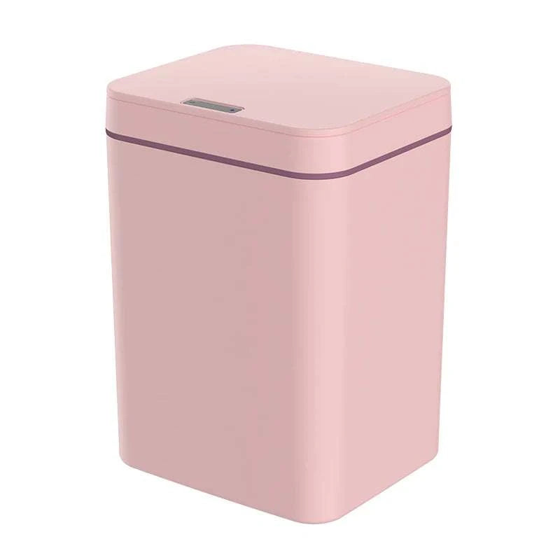 DQOK Smart Induction Trash Can Automatic Dustbin Bucket Garbage Bathroom for Kitchen Electric Type Touch Trash Bin Paper Basket