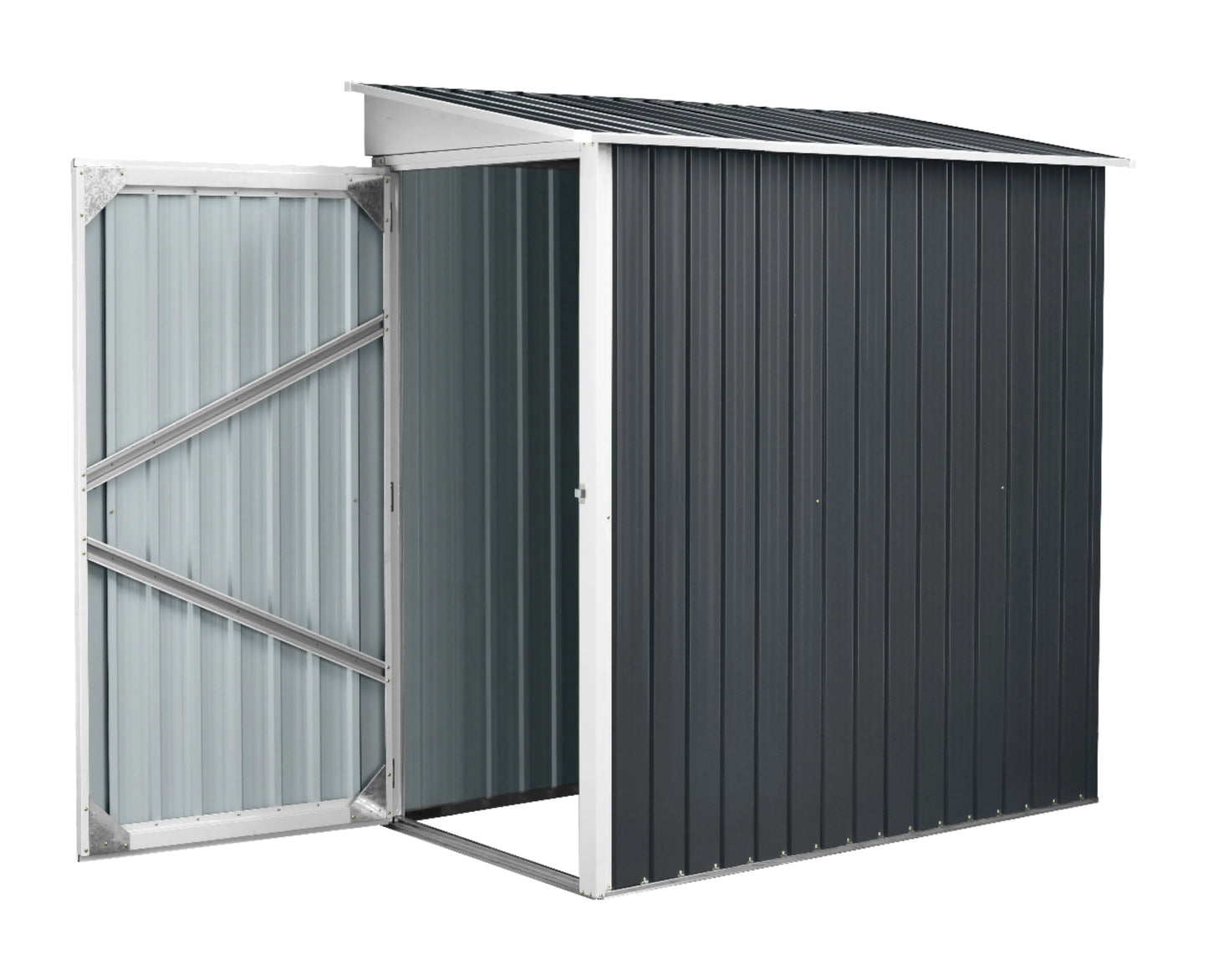 Outdoor Metal Storage Shed with Double Doors