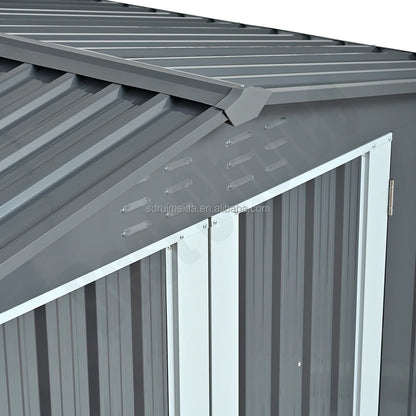 Outdoor Metal Storage Shed with Double Doors