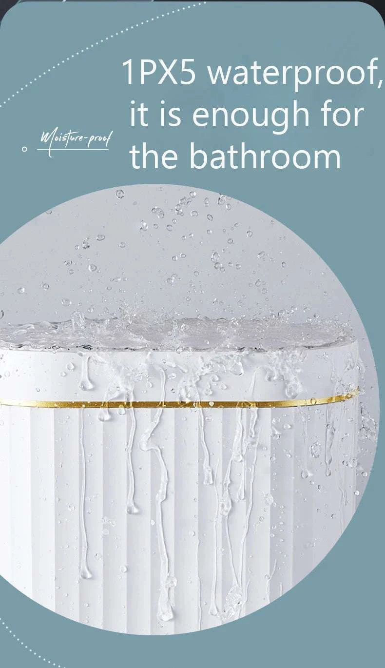 7L rectangular smart sensor trash can with touchpad induction for kitchen and bathroom use
