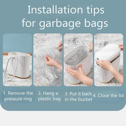 7L smart sensor trash can with touchpad induction for kitchen and bathroom use