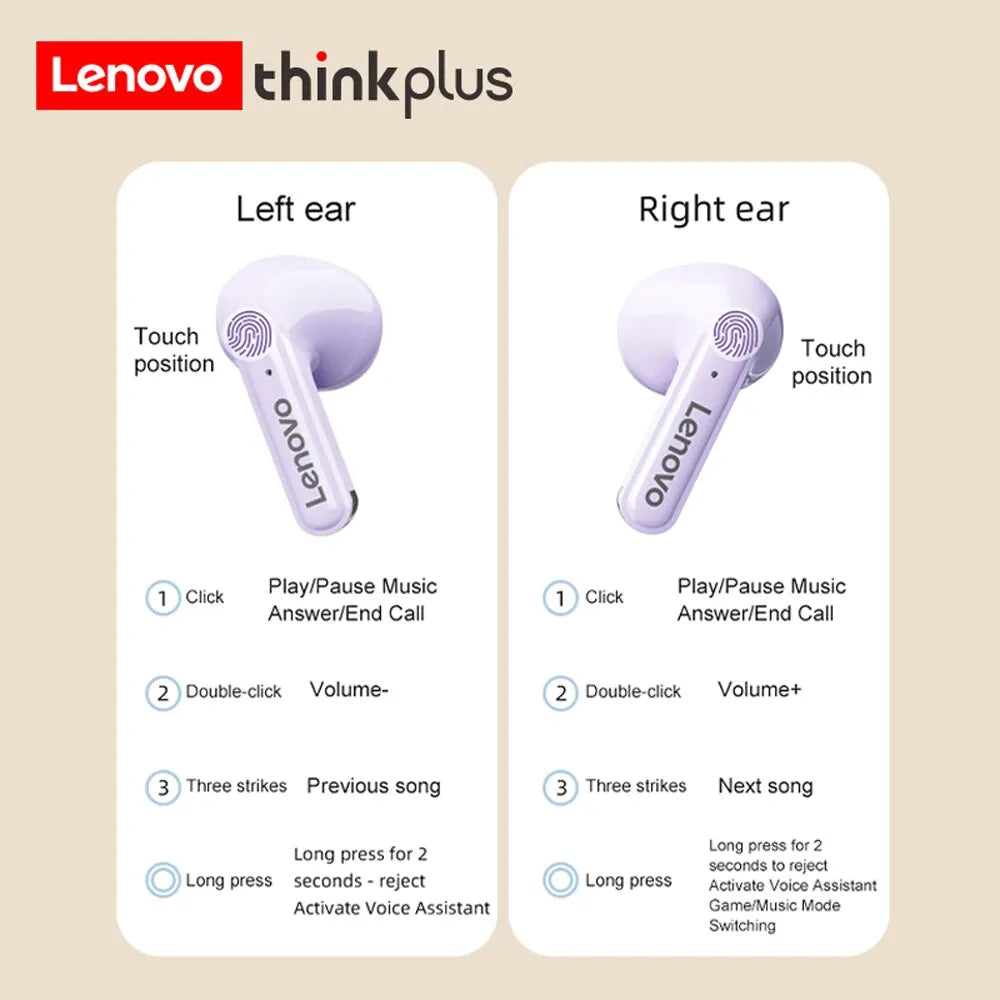 X15II Lenovo Thinkplus Bluetooth Earphone for Wireless - Azobay