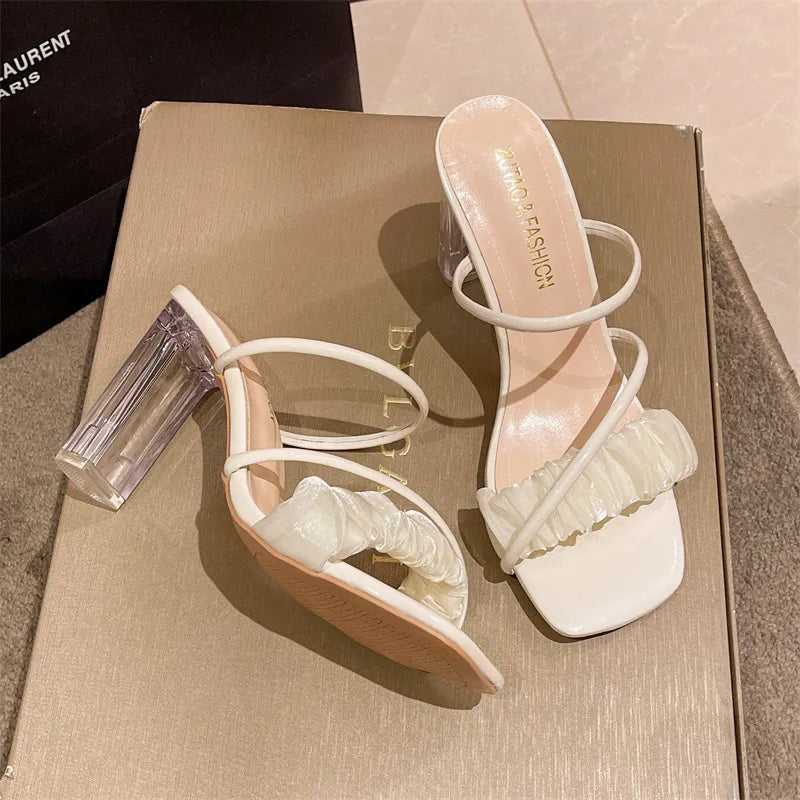 Crystal Shoes Summer Pumps Sandals Jelly Slippers for woman - Azobay