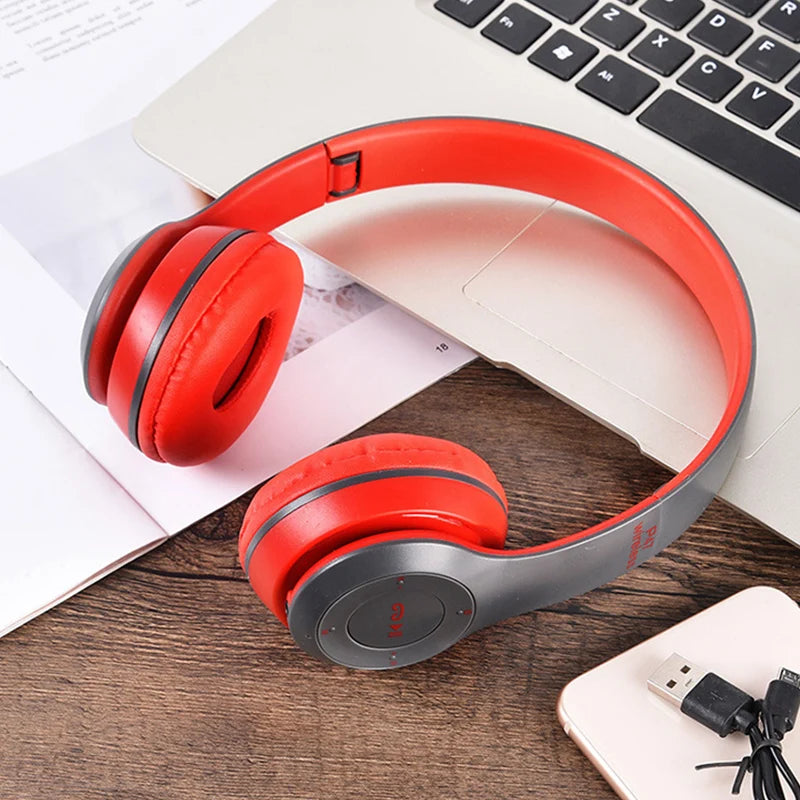 Bluetooth 5.0 Wireless Headphone Foldable HIFI Stereo Bass Earphone - Azobay