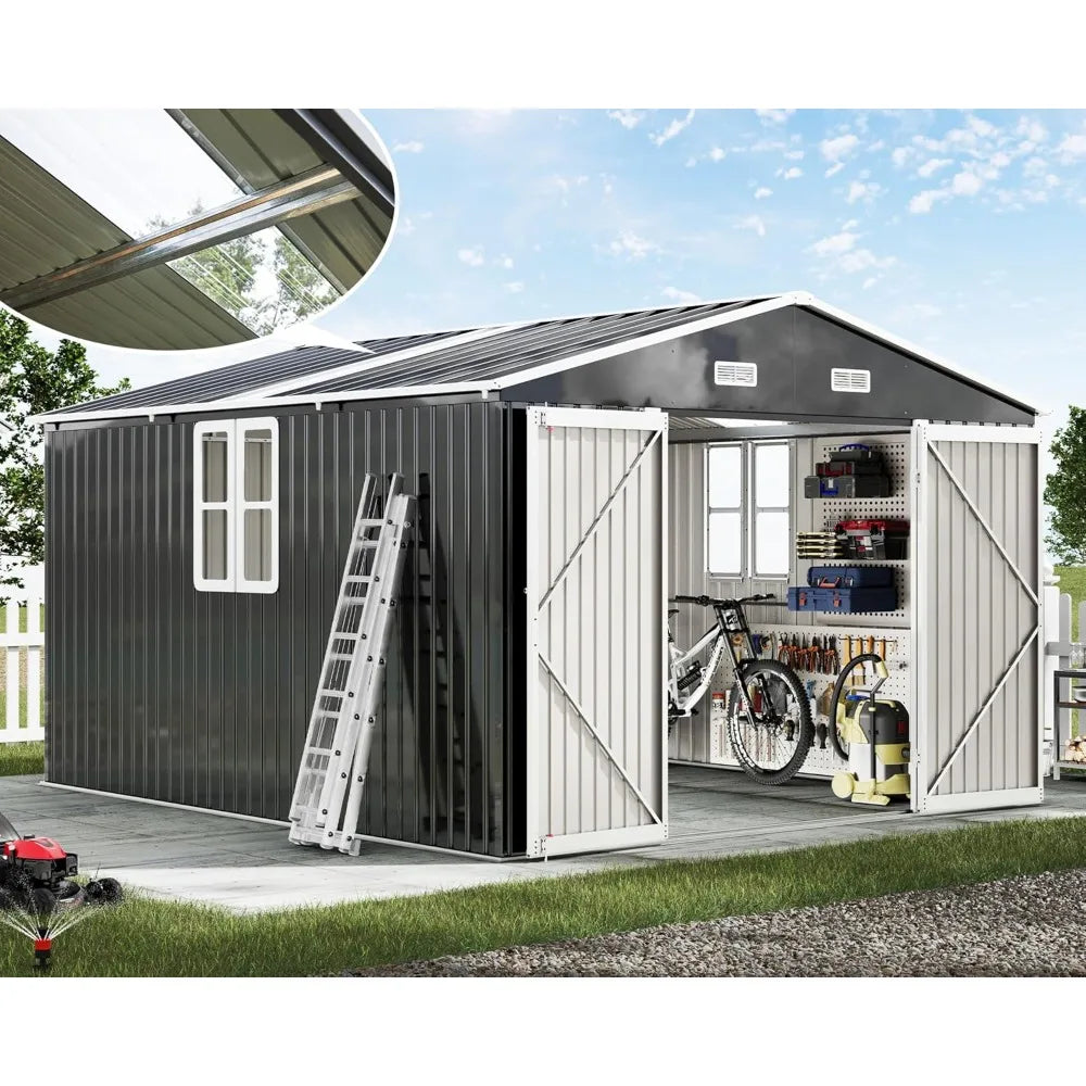 Galvanized Steel Storage Shed