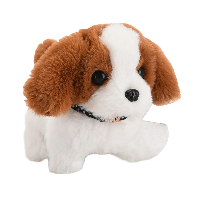 Realistic Plush Simulation Smart Dog Called Walking Plush Toy Electric Plush Robot Dog Toddler Toy Christmas Gift - Azobay