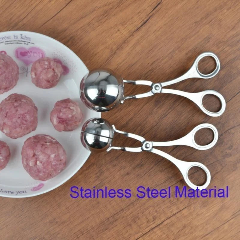 Meat Ball Maker Tool Stainless Steel Clip Round Rice Ball Shaper - Azobay