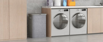 85L Large Capacity Laundry Hamper with Handles Oxford Fabric Inner Bag And Plastic Frame for Dirty Clothes Basket