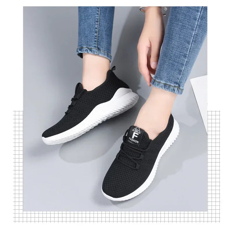 Women's Casual Sneakers Summer Comfortable Breathable Platform Shoes - Azobay