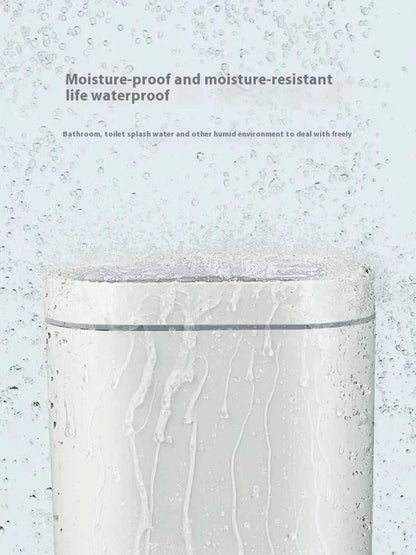 7L automatic bathroom trash can with motion sensor lid in modern kitchen setting