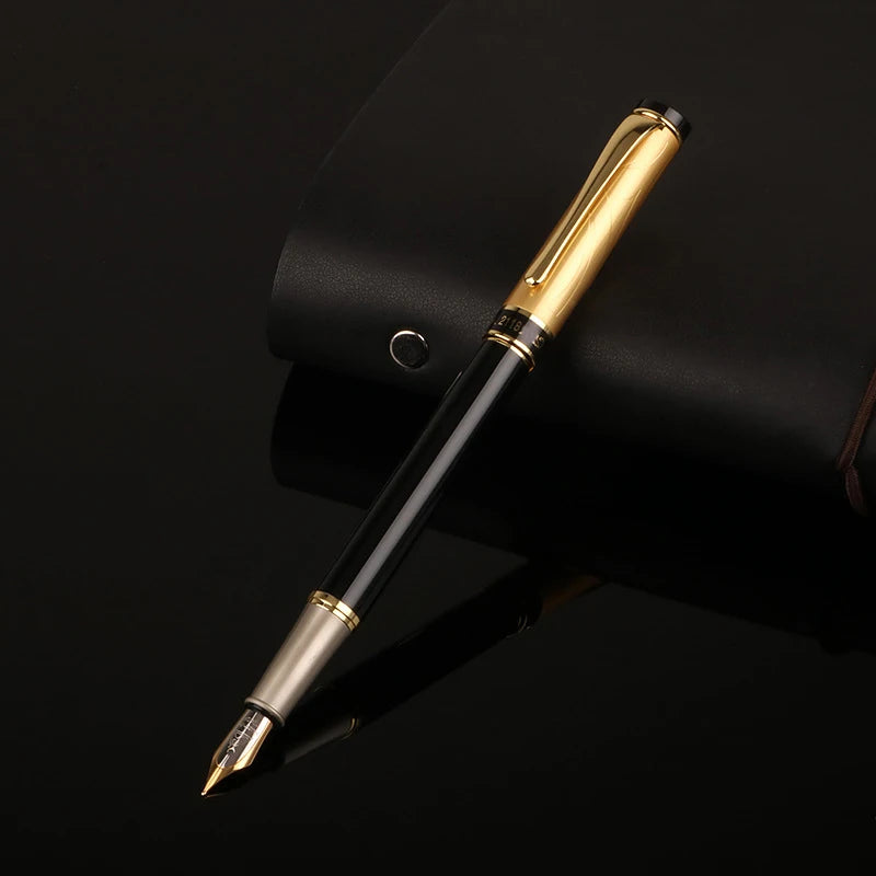 Custom Fountain Pen Golden Text Stationery - Azobay