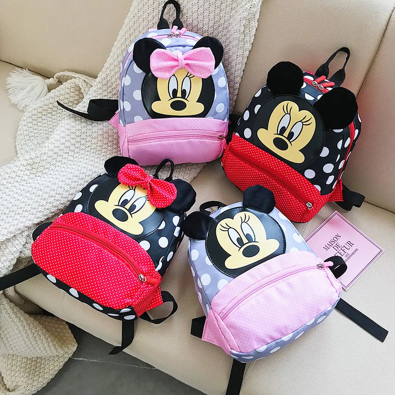 Disney Cartoon Backpack For Baby Boys Girls Minnie Mickey - Azobay