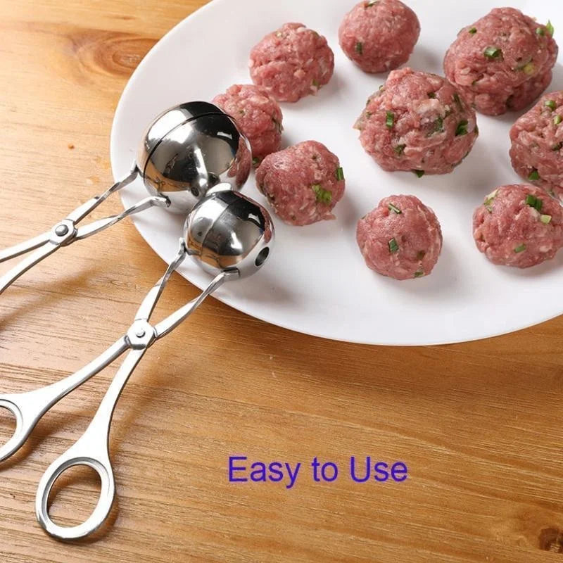 Meat Ball Maker Tool Stainless Steel Clip Round Rice Ball Shaper - Azobay