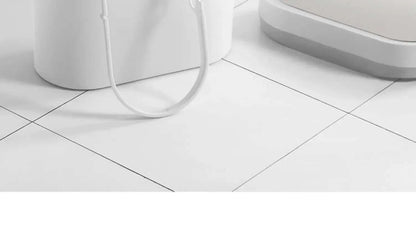 7L automatic touchless bathroom trash can with motion sensor and lid in rectangular plastic design
