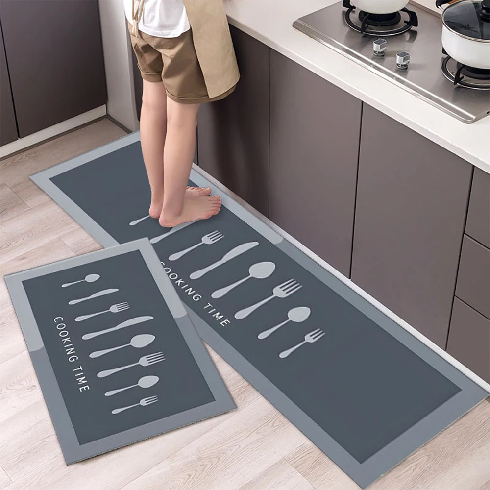 Kitchen Floor Mat Bedroom Living Room Long Bedside Area Rug Hallway Soft Washable Carpet Anti Slip Bathroom Entrance Doormat - Azobay