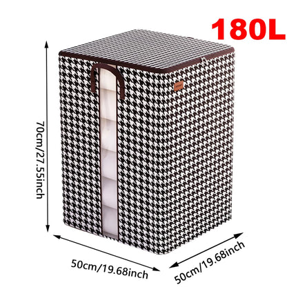 100L Foldable Laundry Hamper Basket with Bamboo Handle And Lid Eco-Friendly Removable Liner for Bedroom Bathroom Storage