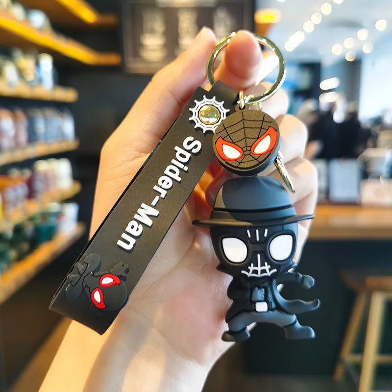 Marvel Spider Man Cute Doll Pendant Action Figures Avengers Iron Man Captain America Keychain Bag Keyring Pendant Birthday Gifts - Azobay