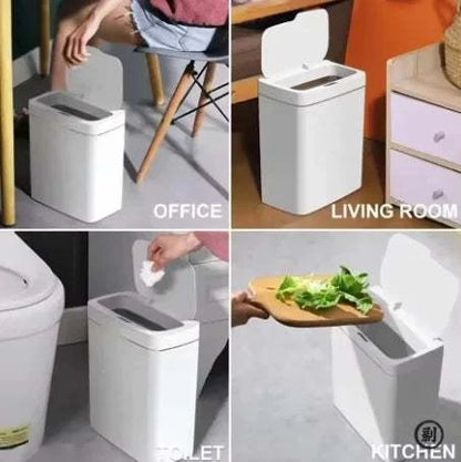 2026 New 15L smart touchless sensor trash can with automatic induction and slim eco-friendly design