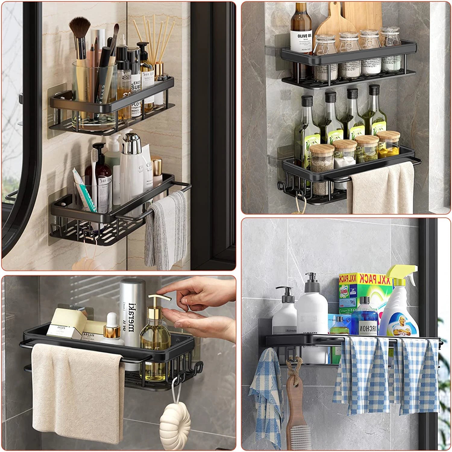 Bathroom Shelf Kitchen Storage Organizer - Azobay