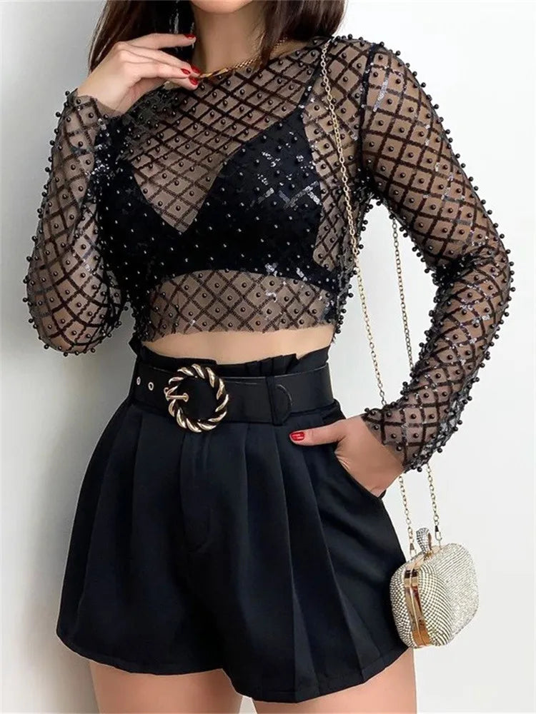 women-pearl-sparkly-see-through-shirts-long-sleeve-mesh-crop-tops-2023-summer-club-sexy-harajuku-gothic-tops-and-blouses-summer