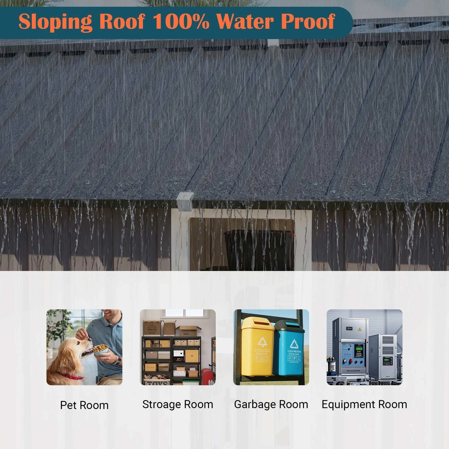 10x12 FT Heavy Duty Metal Outdoor Storage Shed  With Floor Frame Lockable Doors All Weather Garden Tool House Backyard Patio