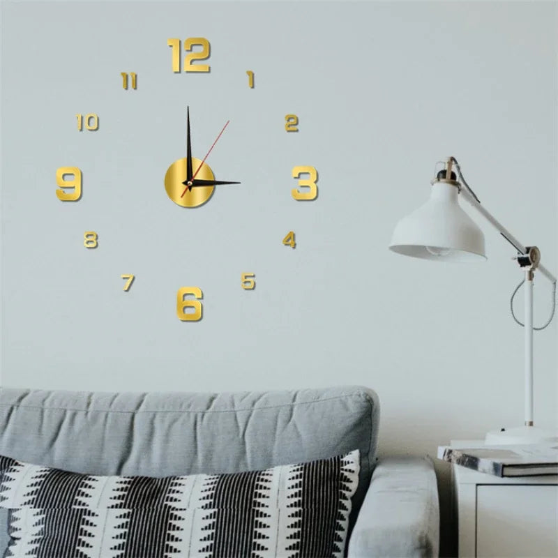 3D Luminous Wall Clock  Acrylic - Azobay