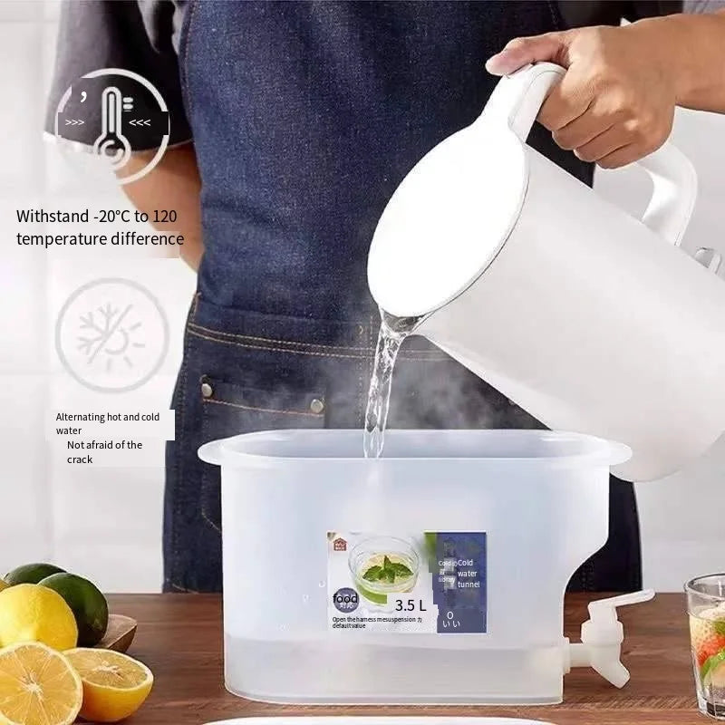 Cold Water Pitcher Cold Kettle  Dispenser Refrigerator and Spigot - Azobay