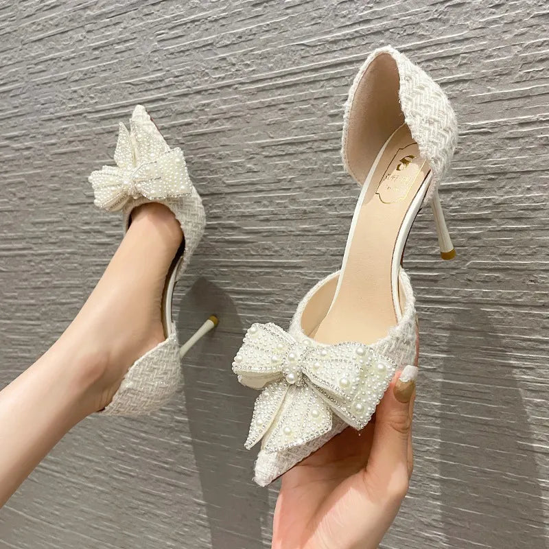 luxury-pearl-crystal-bowtie-white-wedding-shoes-women-2024-spring-brand-designer-high-heels-pumps-woman-thin-heeled-party-shoes