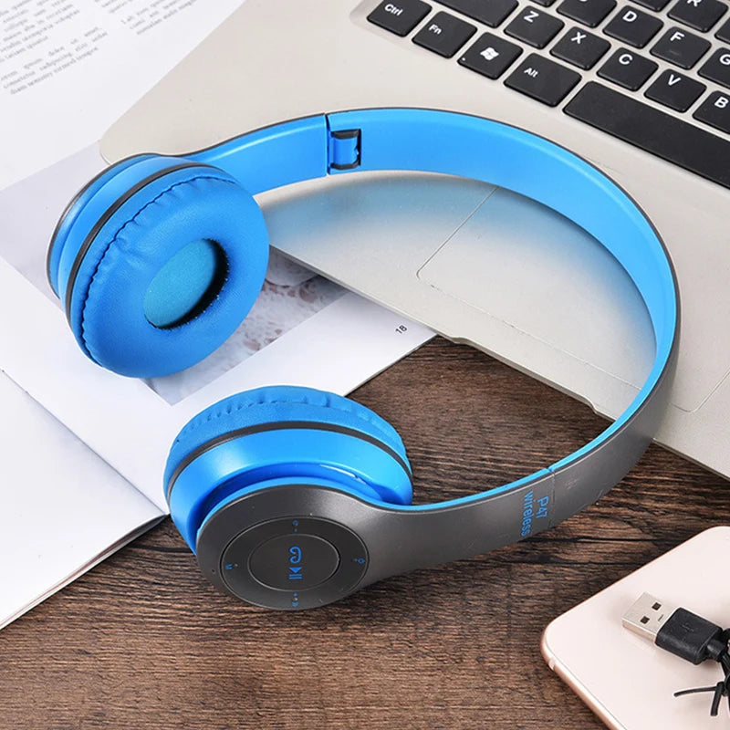 Bluetooth 5.0 Wireless Headphone Foldable HIFI Stereo Bass Earphone - Azobay