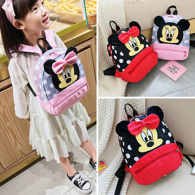 Disney Cartoon Backpack For Baby Boys Girls Minnie Mickey - Azobay