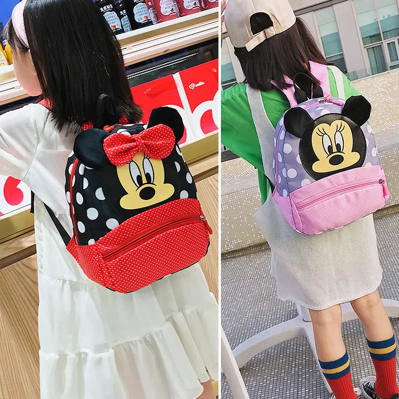 Disney Cartoon Backpack For Baby Boys Girls Minnie Mickey - Azobay