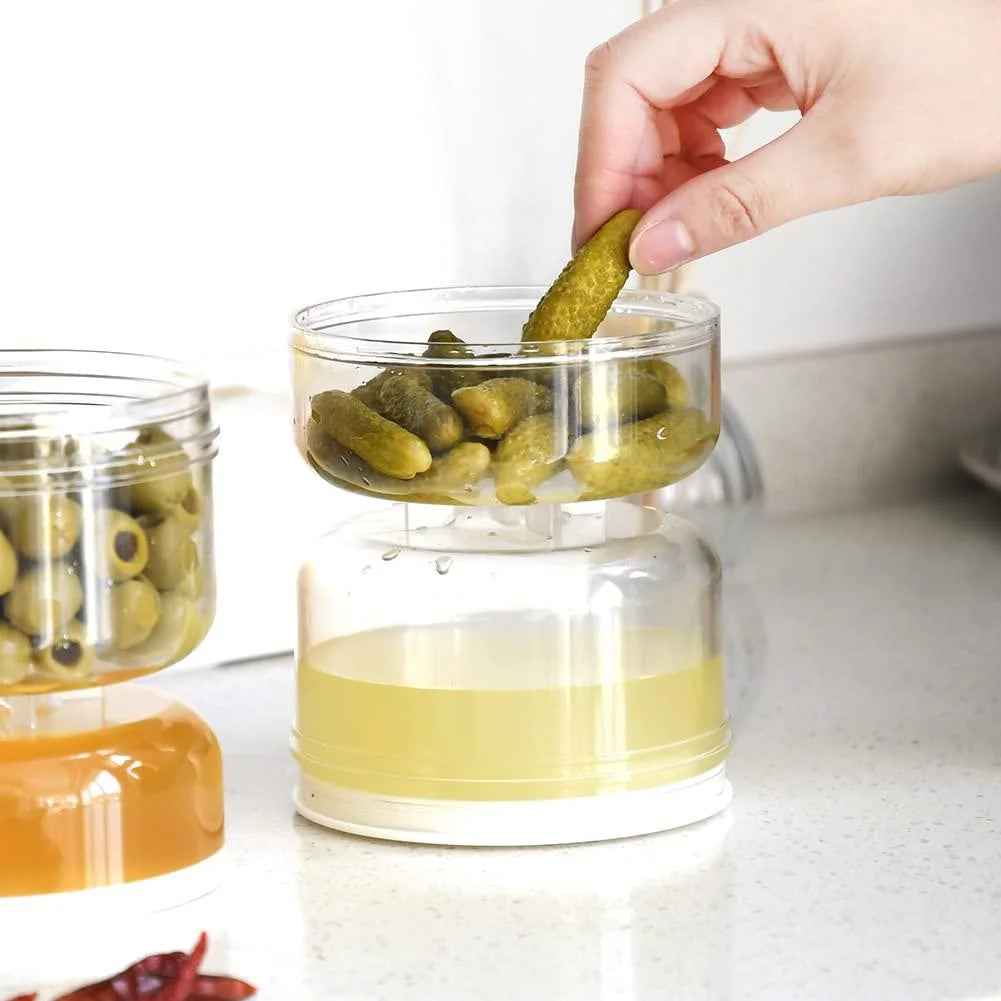 sealed-jar-for-pickle-home-wet-and-dry-separation-pickle-jar-with-flip-container-and-strainer-hourglass-design-olives-container