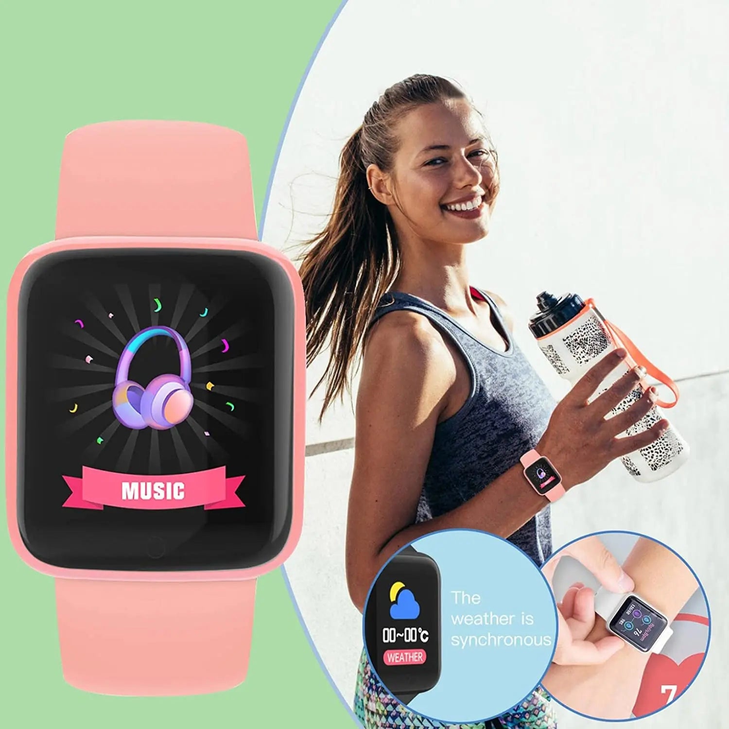 Multifunctional Smart Watch Men Women Bluetooth Connected - Azobay