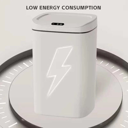 Compact smart motion sensor trash can with touchless lid for hygienic waste disposal in home and office