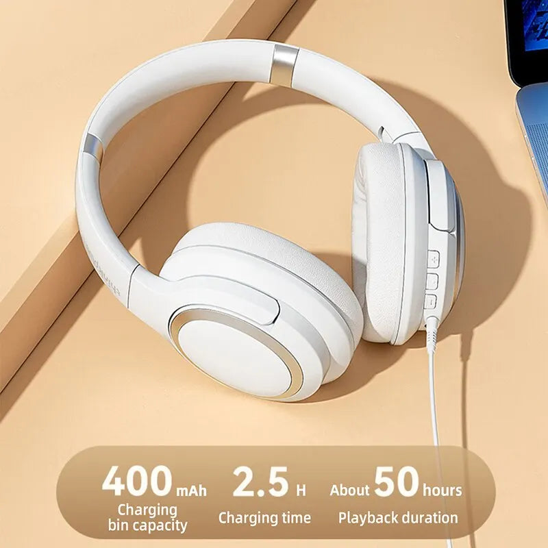 Original Lenovo TH40 Sports Headphones Stereo Wireless Bluetooth Earphones HIFI Sound Gaming Headset With Mic Earphones 400mAh - Azobay