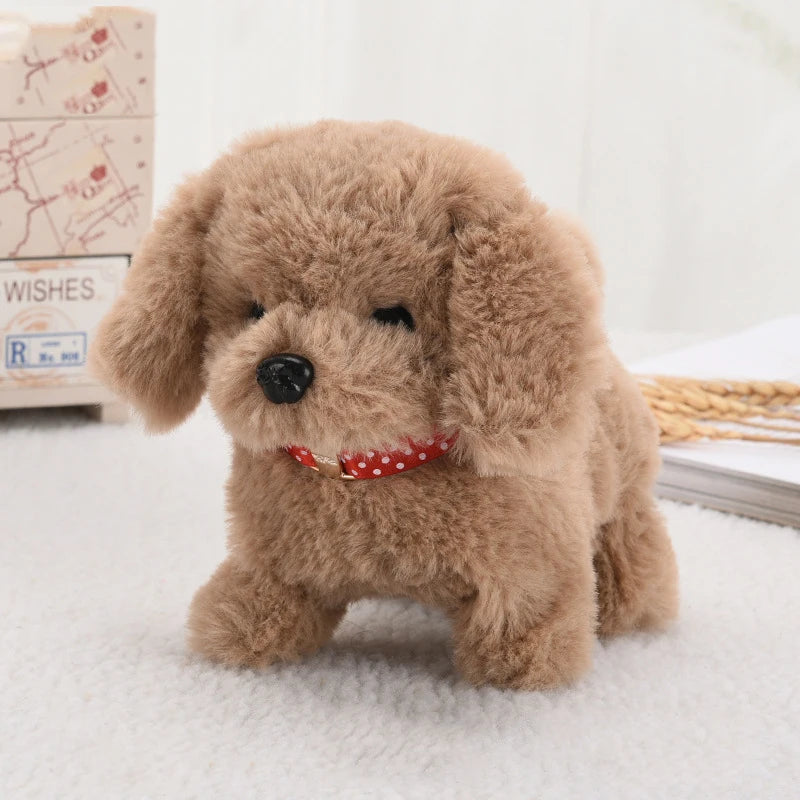 Realistic Plush Simulation Smart Dog Called Walking Plush Toy Electric Plush Robot Dog Toddler Toy Christmas Gift - Azobay