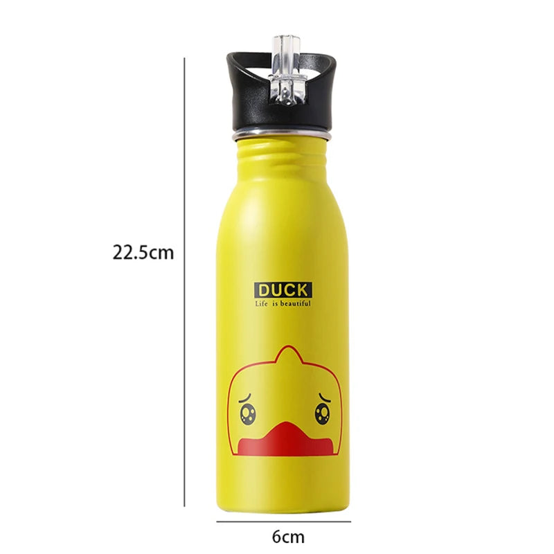 Stainless Steel Portable Cycling Camping Bottle Kettle Water Bottles for Kids Kawaii Drinkware Sport Bottle Cold Water Bottle - Azobay