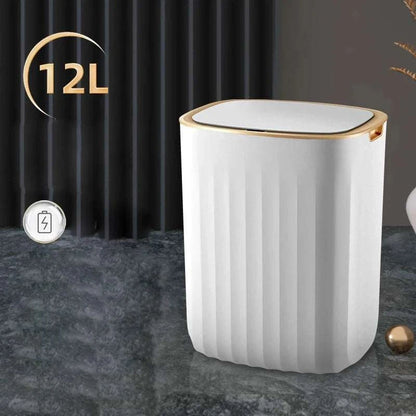 7L smart sensor trash can with touchpad induction for kitchen and bathroom use