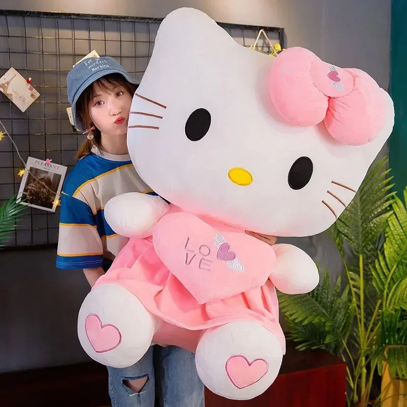 55cm-sanrio-anime-kawaii-hello-kitty-plush-toy-pink-bowknot-dress-peluche-doll-cute-decorate-pillow-children-birthday-xmas-gifts