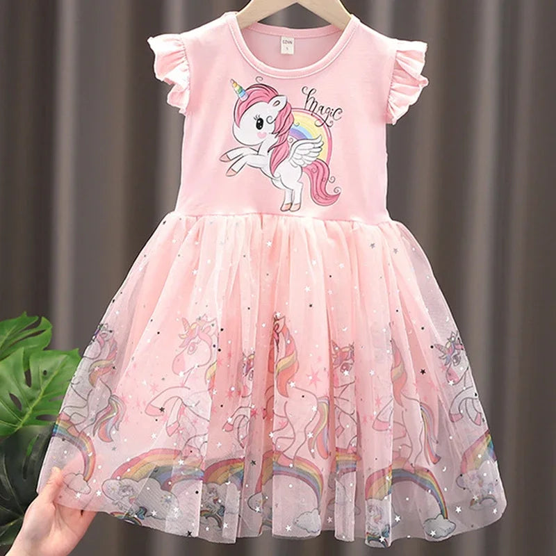 girls-clothes-2024-new-summer-princess-dresses-flying-sleeve-kids-dress-unicorn-party-baby-dresses-for-children-clothing-1-6y