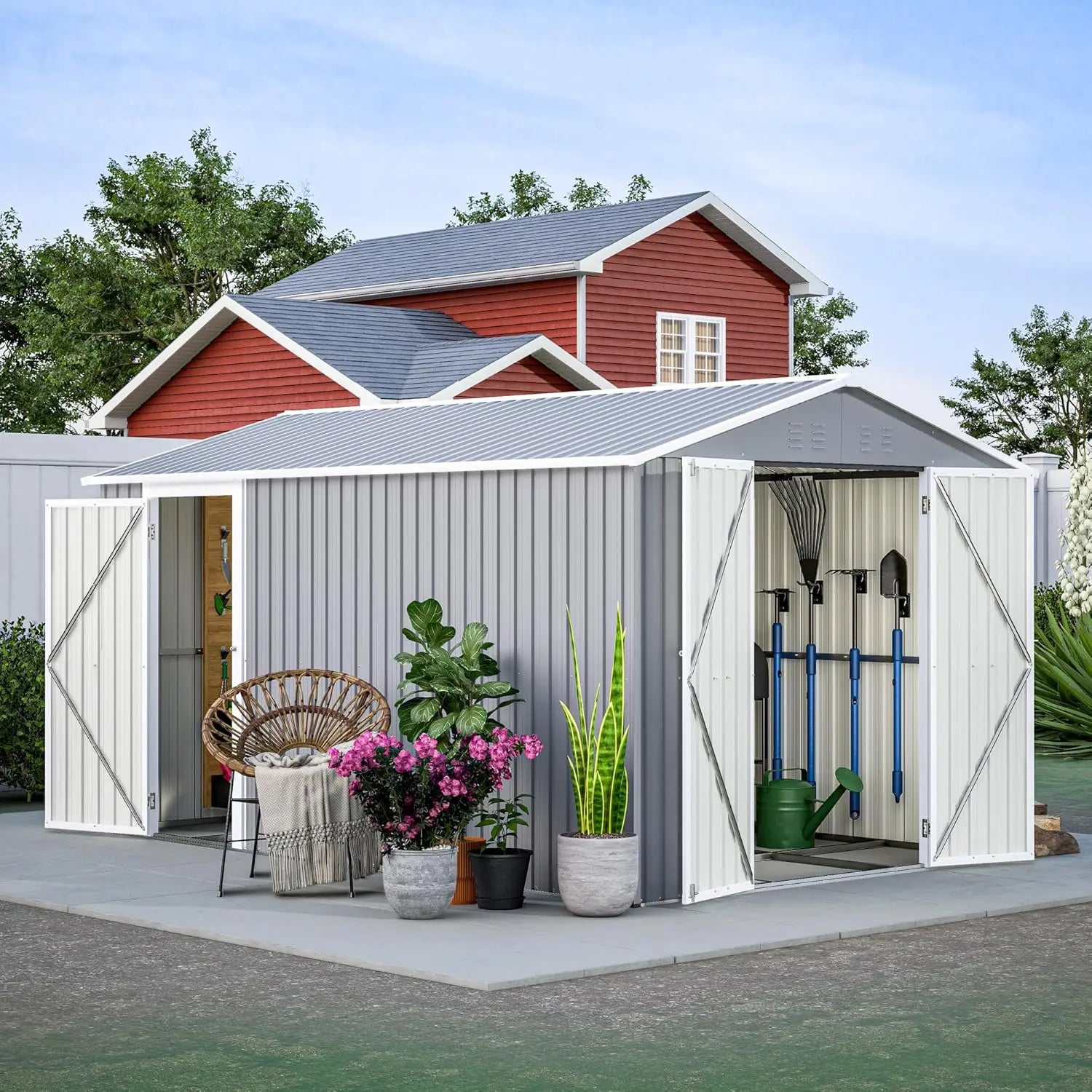 8x12 FT Metal Shed